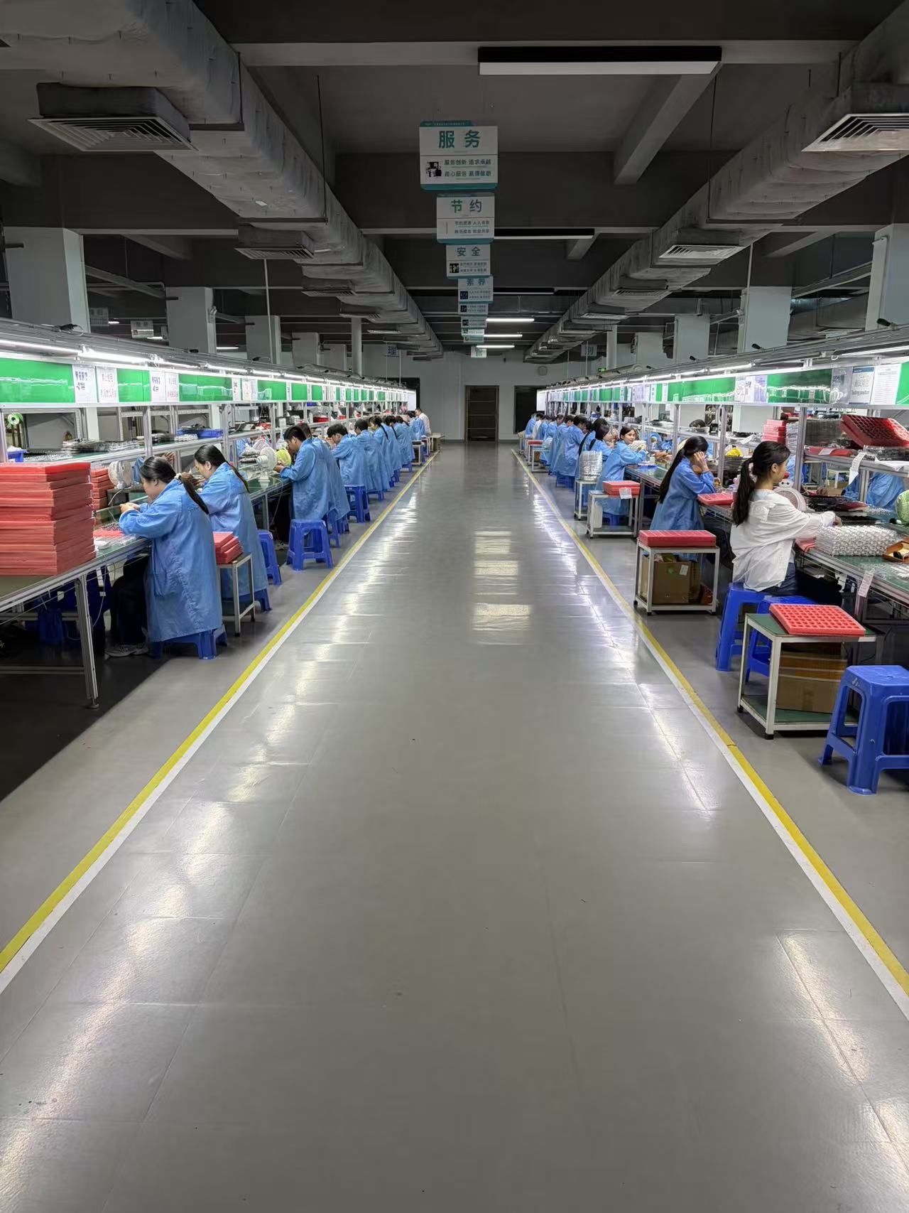 Assembly equipment on a modern electronics production line
